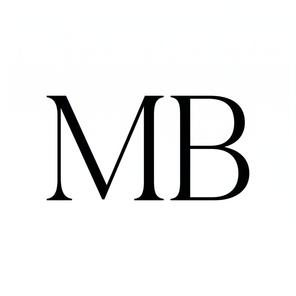 minimalist monogram logo, letters mb, 202606090004